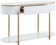 ACME Furniture Daveigh White Sofa Table with Gold Base-3