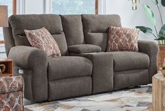 Southern Motion™ Customizable Brighton Triple Power Reclining Loveseat with Console