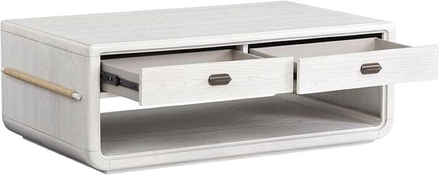 Magnussen Home® Sunset Cove Moonlight Pearl Rectangular Cocktail Table with Casters-1