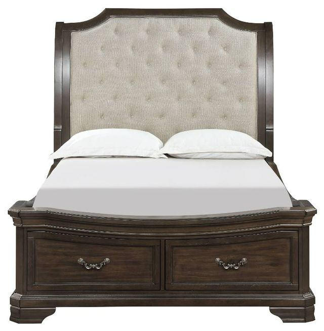 New Classic® Home Furnishings Lyndhurst Walnut Queen Panel Bed-1