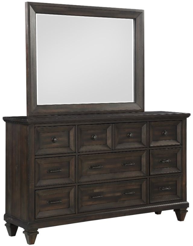 New Classic® Home Furnishings Sevilla Walnut Dresser and Mirror Set-0