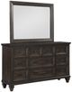 New Classic® Home Furnishings Sevilla Walnut Dresser and Mirror Set-0