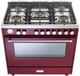 Verona® Ultima 36" Burgundy Pro Style Gas Range-2
