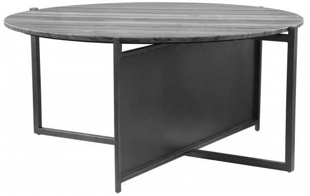 Zuo® Modern Mcbride Gray Marbel Coffee Table with Black Base-0