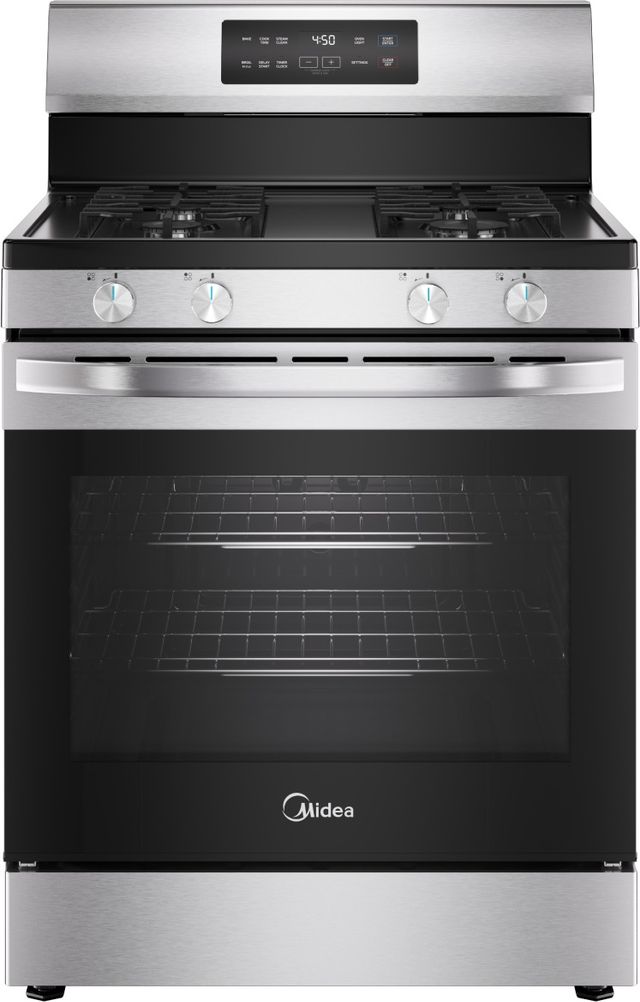 Midea® 30" Stainless Steel Freestanding Gas Range-0