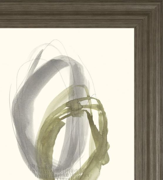 Classy Art Gray/Green Neutral Rounds II by Jennifer Goldberger Wall Art-1