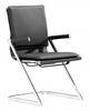 Zuo® Lider Plus Black Set of 2 Conference Chair-0