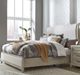 Liberty Furniture Belmar Knubby/Silver Champagne/Washed Taupe Queen Upholstered Bed-1