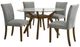 Coaster® Paxton 5-Piece Brown/Gray Dining Table Set-0