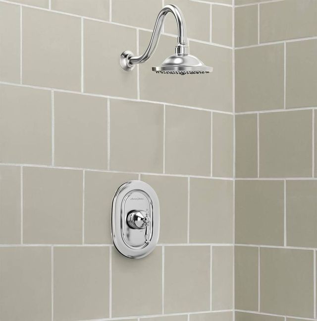 American Standard Quentin® Polished Chrome Shower Only Trim Kit with Pressure Balance Cartridge-2