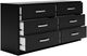 Signature Design by Ashley® Finch Black 6-Drawer Dresser-3
