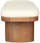 TOV Furniture Ollie White Upholstered Bench-4