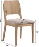 Crown Mark Arden Beige Dining Side Chair-2