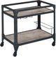ACME Furniture Jorgensen Charcoal/Rustic Oak Serving Cart-0