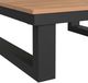 Elements International Cabana Black/Brown Aluminum/Wood Outdoor Coffee Table-2