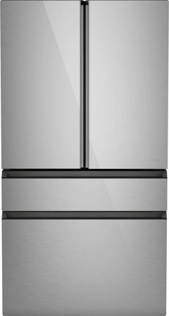 Café™ 36 in. 23.2 Cu. Ft. Platinum Glass Counter Depth French Door Refrigerator