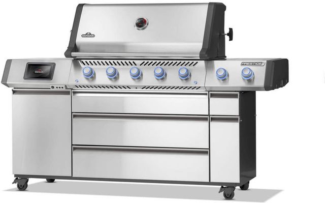 Napoleon Prestige® PRO 665 Elite 5-Burner Stainless Steel Freestanding Liquid Propane Grill with Smart Technology and Electric Smoker Box-1