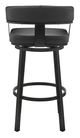 Armen Living Lorin Black 30" Swivel Bar Stool-4