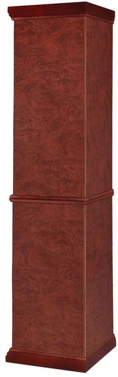 Coaster® Appledale Medium Brown 6-Shelf Corner Curio Cabinet-2