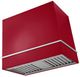 AGA Loge 36" Piccadilly Red Wall Mounted Range Hood with Polished Chrome Trim-0