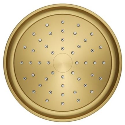 KOHLER® Purist® Vibrant Brushed Moderne Brass 1.5 GPM Single-Function Showerhead-4