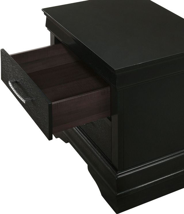 Crown Mark Amalia Black Nightstand-3