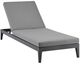 Armen Living Menorca Grey Outdoor Patio Adjustable Chaise Lounge Chair -0