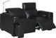 RowOne Calveri™ Home Entertainment Seating Black 2-Chair Loveseat-1