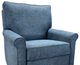 Luke Home Clayton Hampstead Navy Manual Reclining Chair-1