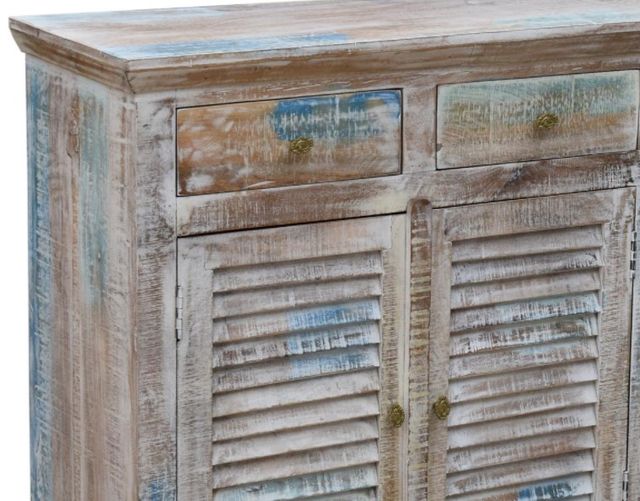 Jaipur Furniture Anika Group Tirill Coastal Blue Shutter Sideboard-1