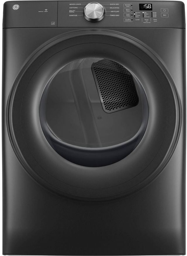 GE® Carbon Graphite Front Load Washer and Electric Dryer Laundry Pair-2