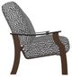 Telescope Casual St. Catherine Agra Classic/Kona Aluminum/Fabric Outdoor MGP Cushion Three-Seat Sofa with Chestnut Rustic Arms-2