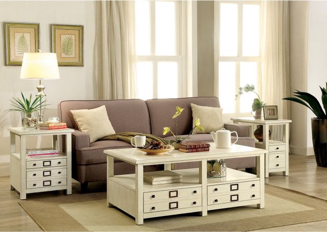 Riverside Furniture Sullivan Country White Coffee Table-1