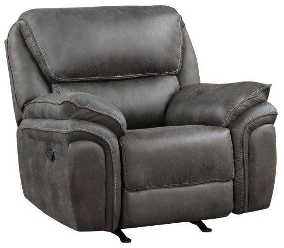 Homelegance® Proctor Gray Rocker Reclining Chair-0