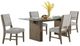 Elements International Conner 5-Piece Oak Dining Set-0