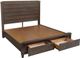 aspenhome® Easton Burnt Umber California King Panel Storage Bed-1