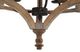 A & B Home Andreas Black/Light Whitewash Round Chandelier-5