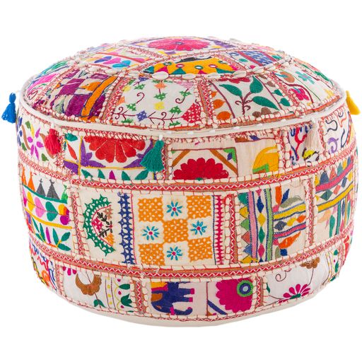 Surya Karma Multi-Color Ottoman-1