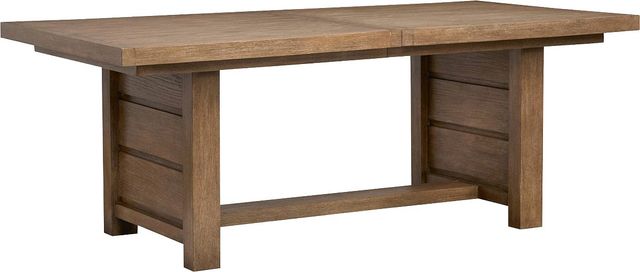Magnussen Home® Plum Creek Sierra Brown Trestle Dining Table-0