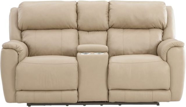 HomeStretch Tuscany Stonewash Power Reclining Loveseat-2