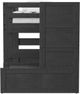 Elements International Cali Kids Gray Youth Twin Junior Loft Bed with Staircase-2