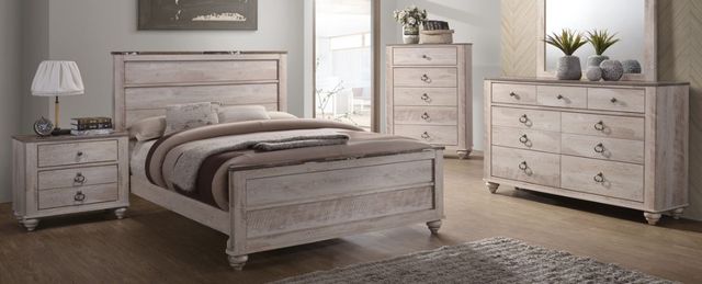 American Wholesale Furniture Jessup Brown/Gray Nightstand-2