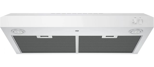 GE® Series 30" White Under Cabinet Range Hood-3