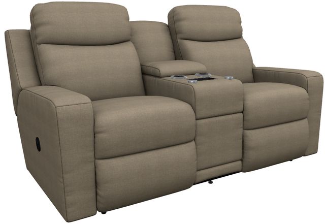 La-Z-Boy® Emmons Brindle Manual Reclining Loveseat with Console-0