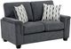 Homelegance® Chelsea Dark Gray Loveseat-0