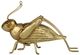 A & B Home Gold Medium Grasshopper Decorative Figurine-1