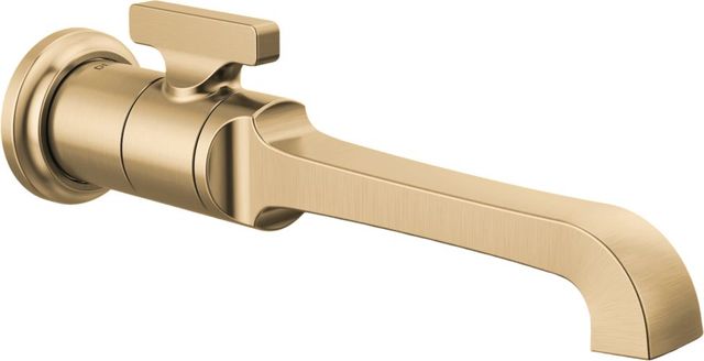 Delta Tetra™ Lumicoat® Champagne Bronze Single Handle Wall Mount Bathroom Faucet Trim-0