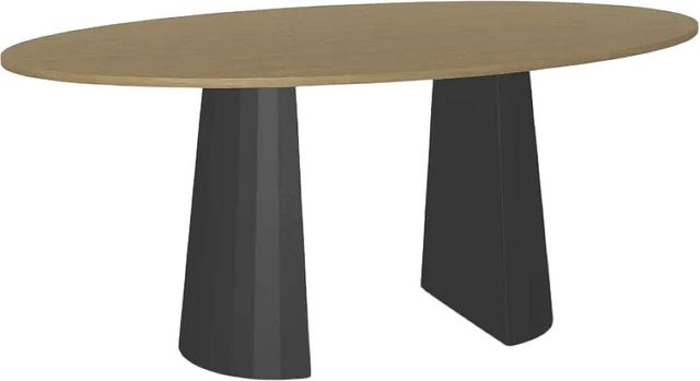 Amisco Customizable Gemma 84" Oval Pub Table and 1" Thermo Fused Laminate Top-0