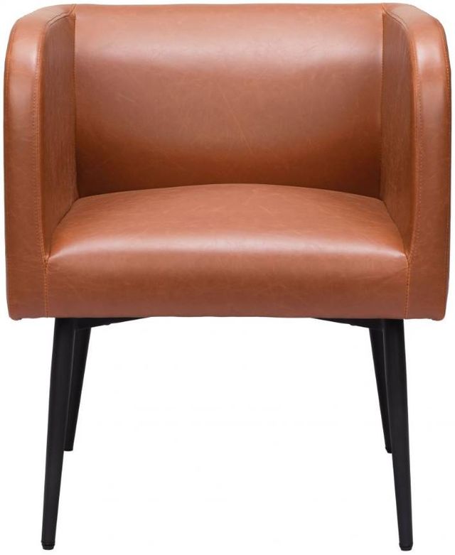 Zuo® Modern Horbat Brown Dining Arm Chair-2