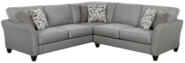 Corinthian Furniture Zara 2-Piece Silver Modular Sectional-0